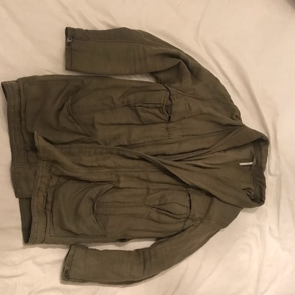 Army green Free People Jacket - Picture 2 of 4